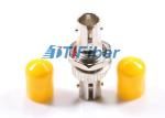Simplex Singlemode Fiber Optic Adapter Low Insertion Loss ST/UPC