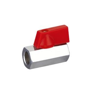 China F X F Female Threaded 3 / 8 Brass Mini Ball Valve , 3 / 4 Mini Ball Valve factory