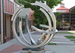China Street Decoration Contemporary Type Stainless Steel Outdoor Sculpture With Matt Finishing factory