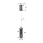 Hexagon Brass Material Gripper 10*32mm Wire Hanging Display Systems YW86468