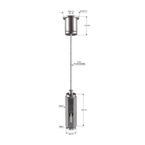 China Hexagon Brass Material Gripper 10*32mm Wire Hanging Display Systems YW86468 factory