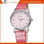 KM10 Fashion Jewelry Wholesale Stainless Steel Watch Genuine Leather Watch Woman