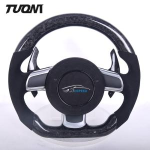 China Audi R8 TT High Glossy Forged Carbon Fiber Steering Wheel Luxury Alcantara factory
