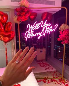 China Outdoor Neon Sign for Mrs Mr Will You Marry Me A Symbol of Love and Commitment factory