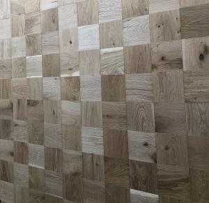 China mosaic oak parquet flooring, unfinished, embossed, character ABCD grade factory