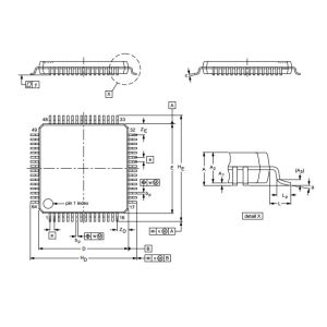 China Single-chip 16/32-bit microcontrollers; 64/128/256 kB ISP/IAP flash LPC2132FBD64/01  QFP Integrated Circuit Chip on sale