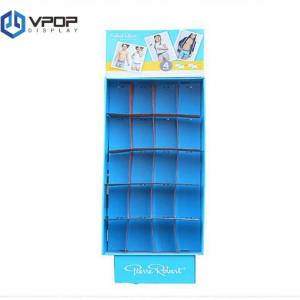 China Retail compartment pop up display stand paper floor display showcase for greeting cards factory