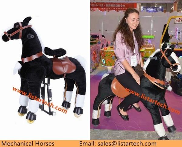 Adult Ride on Horse Toy Pony Large Size Horse Animal Toy on Wheel Mechanical
