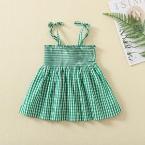 China Summer Wholesale Custom Design Spandex Cotton Baby Toddler Slip Dress Baby Girls Dress factory