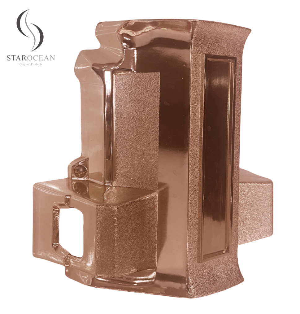 Bronze Plastic Coffin Corner Set With Lugs And Steel Bars Premium Accessories 7# B
