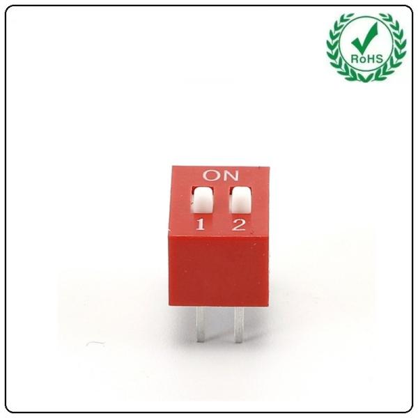 8 Position 1P 2P Waterproof Electronic Dip Switch Single Pole Single Throw 2.54