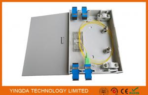 China Wall Mount FTTH Fiber Optic Termination Box , Indoor Plastic ABS PC 2 Ports Fiber Optic Box on sale