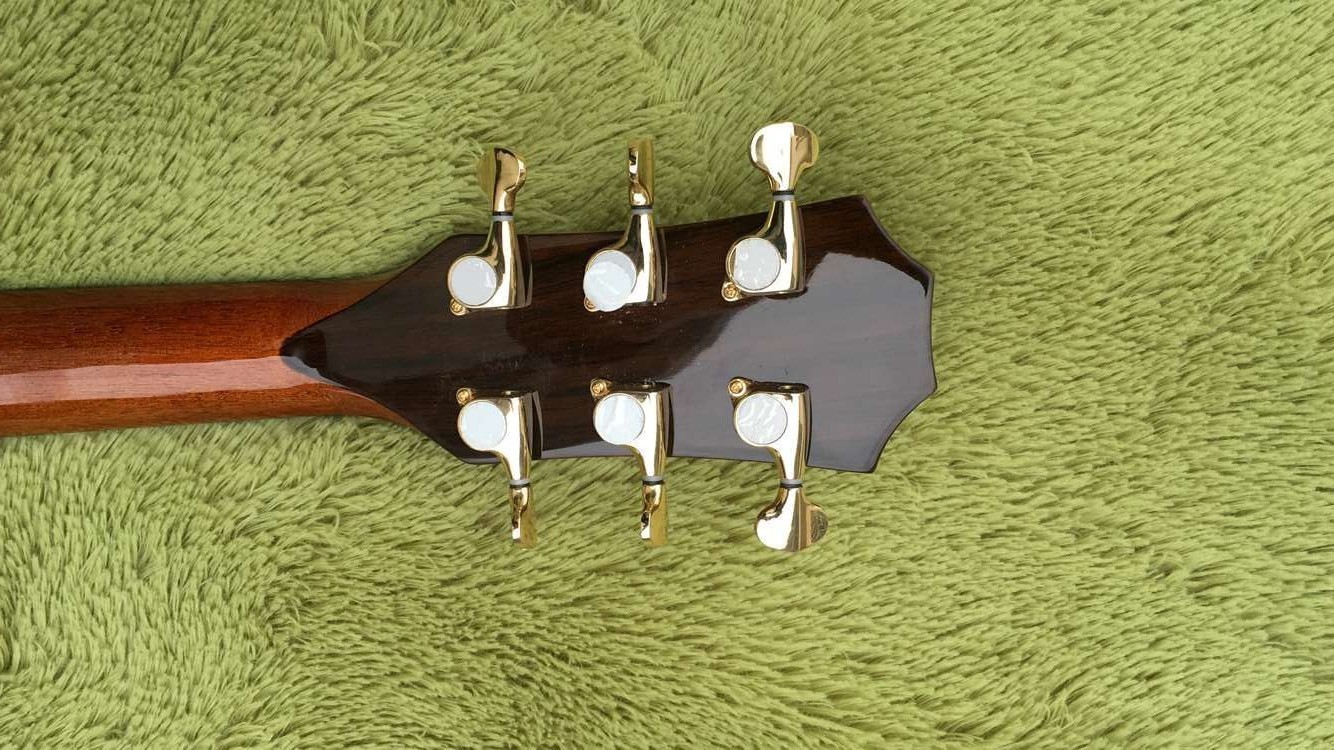 Custom body cut acoustic guitar Real abalone solid top SP14 electric acoustic guitar