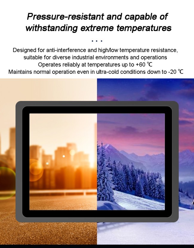21.5 Inch LCD Industrial Monitor Ip65 Panel Wall Mount Embedded Capacitive Touch Screen Display Industrial Panel Pc