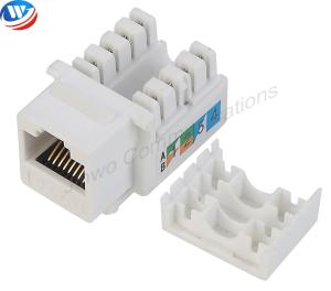 China 90 Degree Rj45 Punch Down Jack Gold Plating Toolless Keystone Jack factory