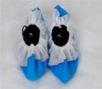 Cpe Film Coated Non Slip Shoe Covers Disposable Pp Material Water Resistant
