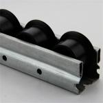 JY 2049B SGCC Galvanized Steel Roller Track With Black Flange Wheel