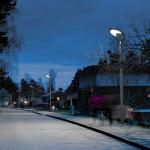 Street Courtyard 25W Solar LED Garden Lights For Home Use Solar Power Station