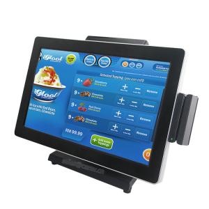 China Ce 1366*768 Android POS System Point Of Sale Cash Register Built In VFD Display factory