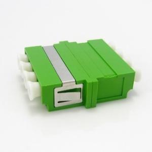 China LC UPC APC Fiber Cable Adapters Single Mode Multi Mode OM3 OM4 Quad Plastic factory