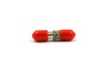DIN Fiber Optical Adapter Ceramic Sleeve Steel Housing Plastic Dust Cap