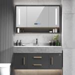 Top Mounting Hardwood Bathroom Vanity unit 600mm With Mirror