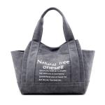 Vintage Custom Canvas Bags With Pockets , Womens Tote Handbags