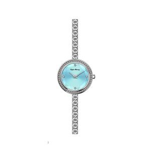 China Luxury Stainless Steel Jewelry 26mm Small Quartz Bracelet Watch Fashion Zircon Shell factory