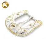 Decoration 2 Color Plate Belt Buckles Leisure Style High Durability For Man