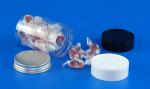 Transparent Round Plastic Jars , Easy Opening Small Round Plastic Containers