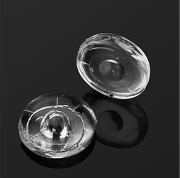 Custom LSR Injection Molded Silicone Lens for LED Lighting 94% Transmittance