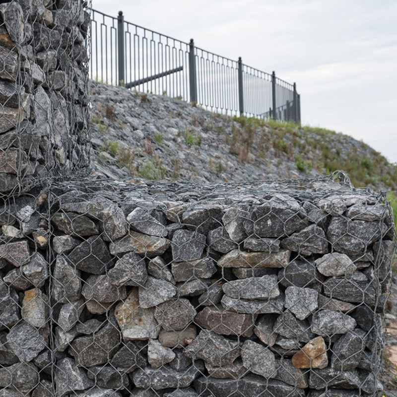 River Bank Protection Twisted Wire Metal Gabions 1m X 1m X 1m Galvanized