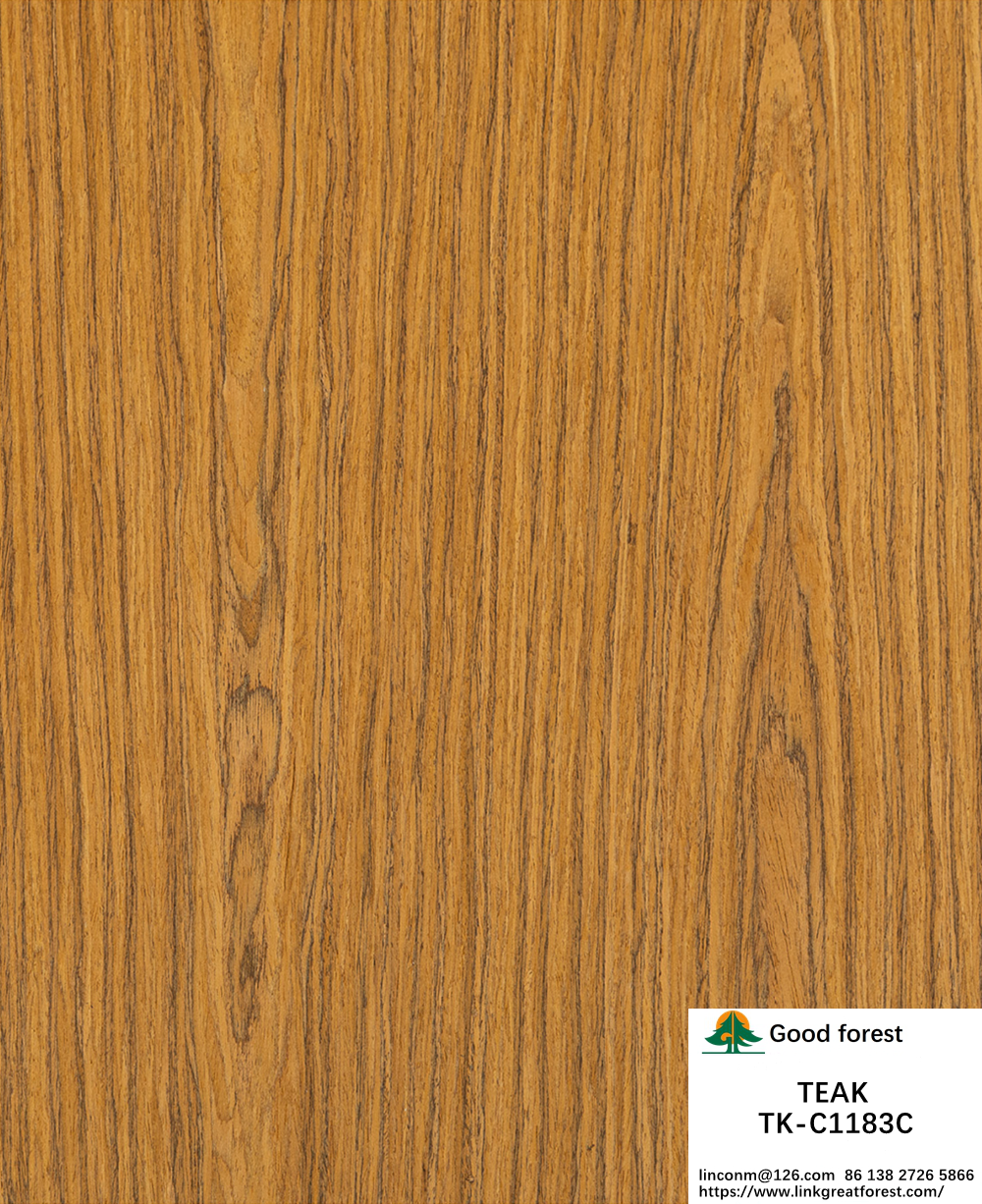 Fancy Recomposed Teak Wood Veneer Length 2200mm Customized For Car Interior Yacat