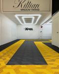 Outdoor Interlocking Garage Carpet Tiles 40x40 Hard Plastic Garage Tiles