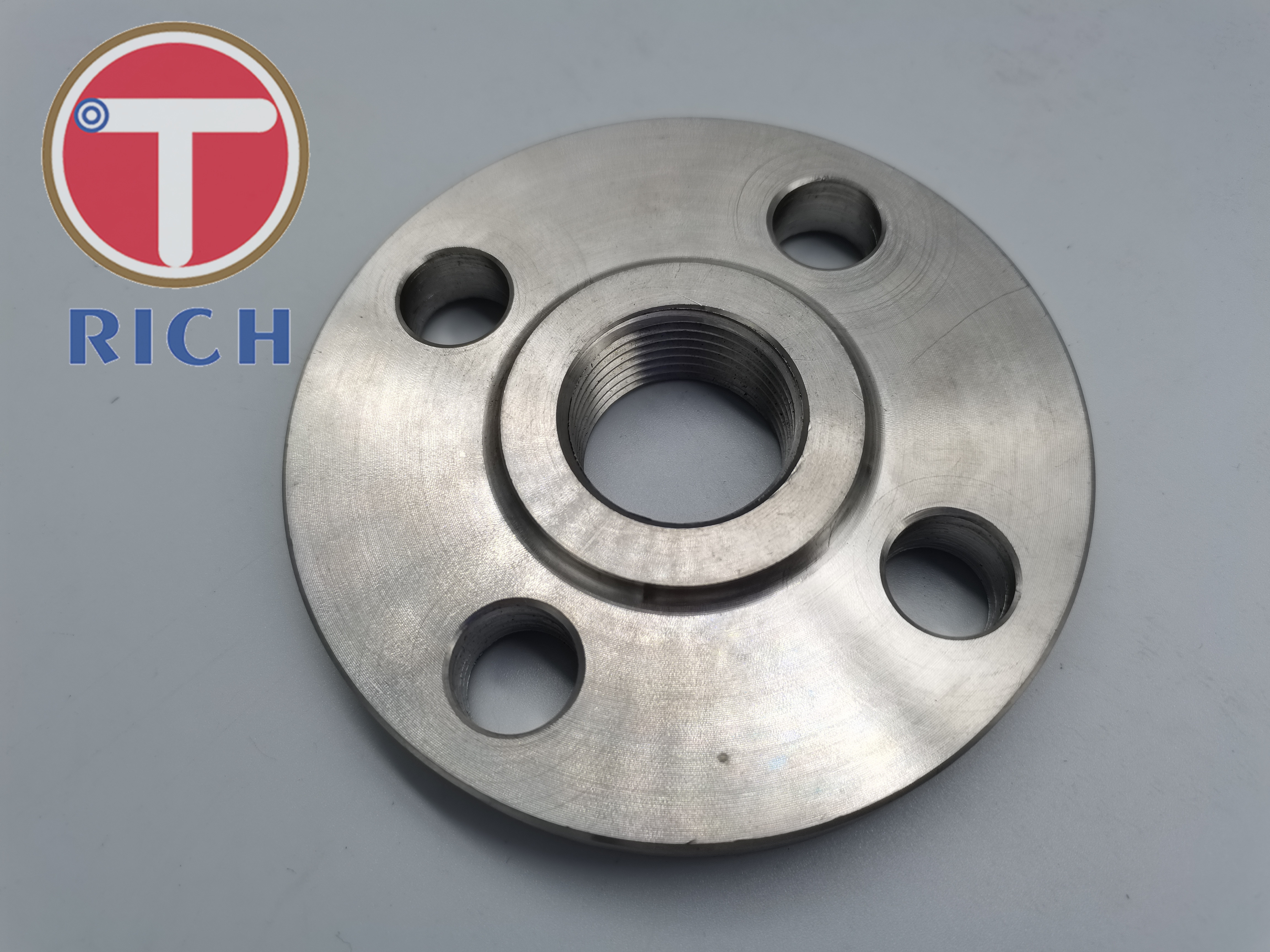 DN15 304 Stainless Steel Threaded Pipe Flanges Anti Rust Oil