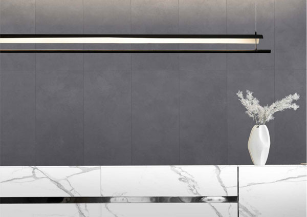 Acid-Resistance 60x120cm Cement Gray External Curtain Wall Thick Tile For Swimming Pool