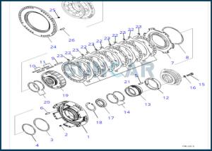 China 198-15-29280 1981529280 Gearbox Seal Ring For Transmission Bulldozer Wheel Loader KOMATSU factory