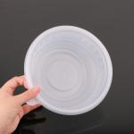 1000ml Round Disposable Plastic Food Box With Lids Soup Noodle Bowls Meal Prep