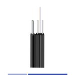 2 Fiber Outdoor Flat Fiber Optic Cable 9/125 SMF G657A1 LSZH Black Waterproof