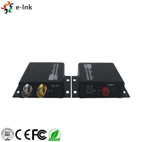 20KM Mini HDSDI To Fiber Optic Converter RS422 Loop Out Single Mode Fiber FC