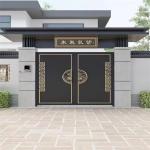 12 Gauge Hot Dip Galvanizing Wrought Iron Gate Forged for Outdoor