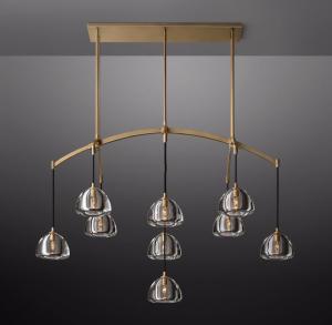 China Antique Gold Ceiling Light Chandelier For Living Room / Dining Room / Bedroom factory