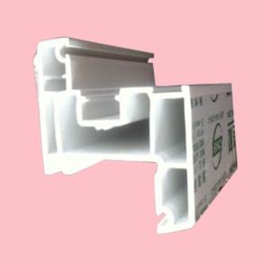 China SIngles Glass Sliding UPVC Extrusion Profiles Black Color For Construction factory