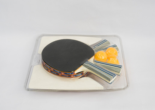 Double Sided Table Tennis Racket Set 4 Bats With 3 ABS Balls