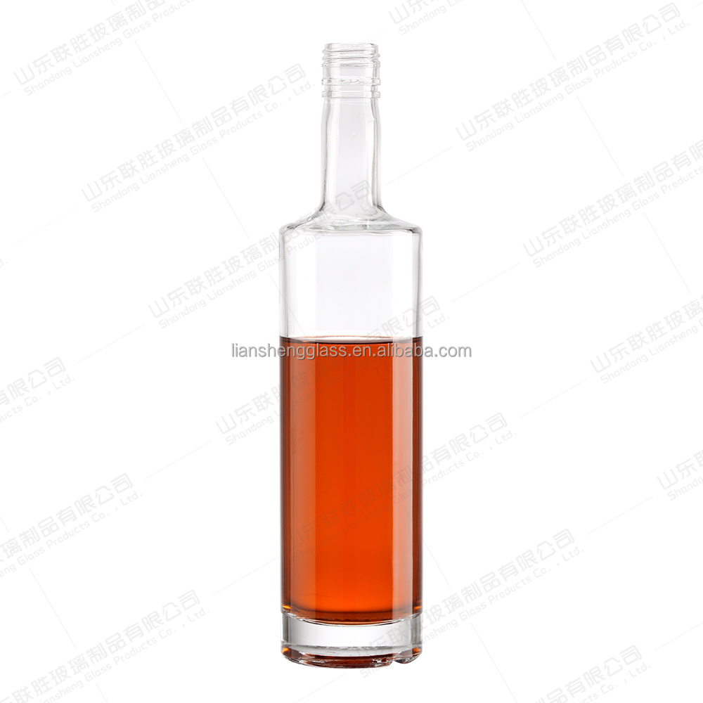 Hot Stamping Glass Bottle for Vodka Glass Collar Manufacture Included Large Production