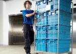 Load 1000 - 5000kg Overhead 4500mm Warehouse Freight Elevator Lift