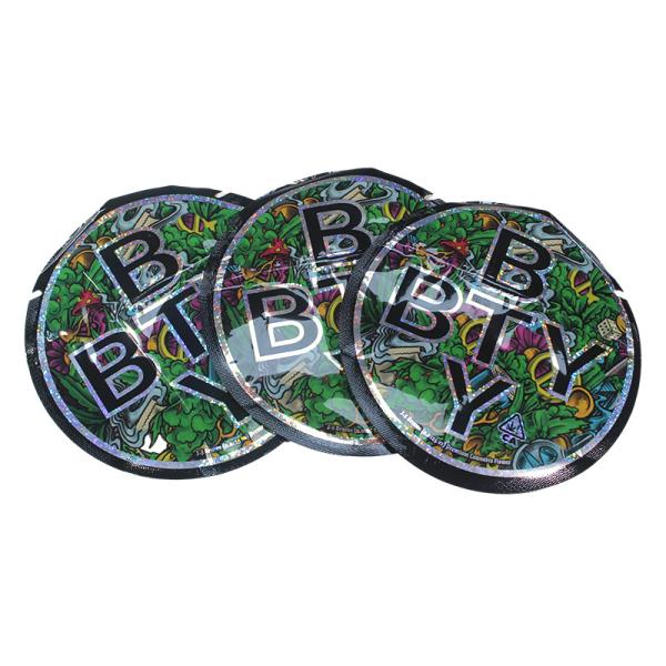 Custom Printed Glossy Die Cut Mylar Bags 3.5G Unique Special Shaped Mylar Bags