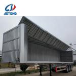 Aotong Box Cargo Truck Wing Van Semi Trailer with Open Wing and 2" 50mm JOST