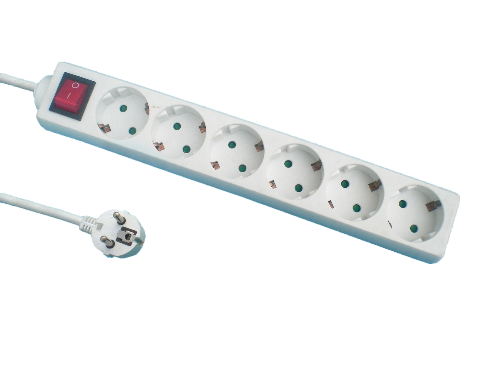 European 6 Gang Electric Extension Socket 3 Way Socket with Customized Functions