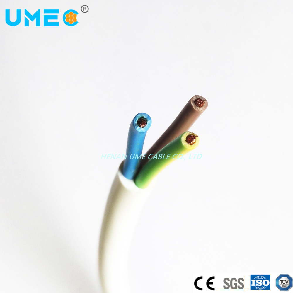 Low Voltage 300V Copper Conductor PVC Insulated Sheath Rvv Rvvb H05VV-F Electrical Cable